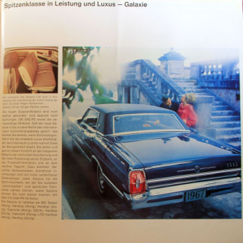 Ford USA Wagen Modelprogram1967 Carbrochure (0200)